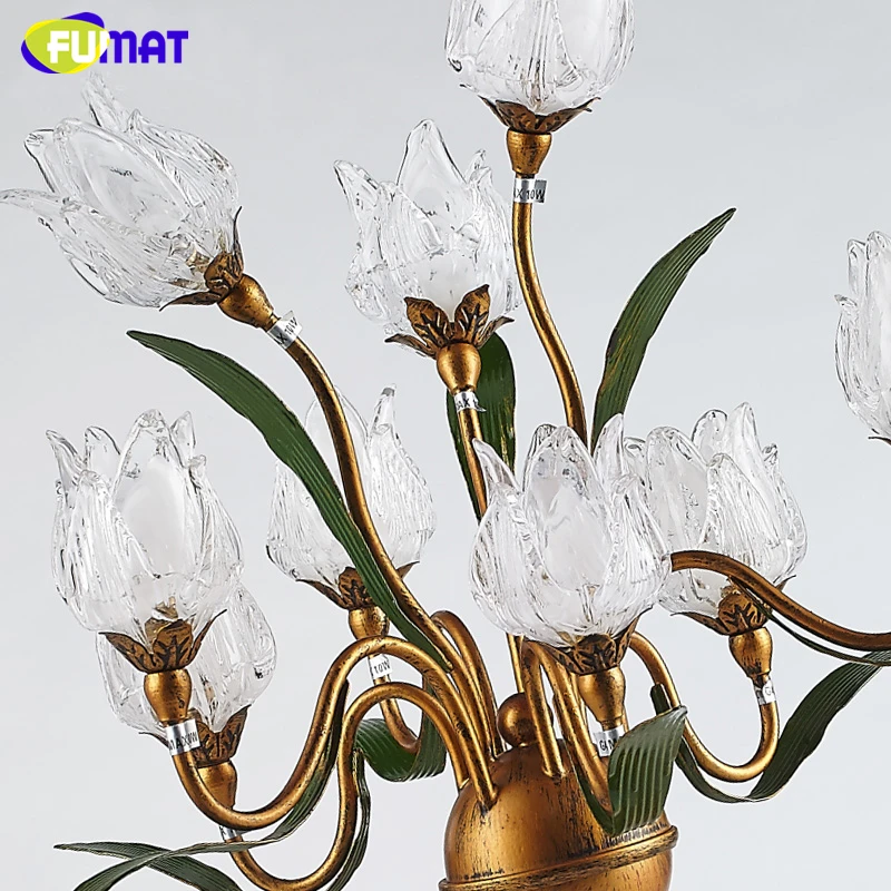 Стеклянная настольная лампа FUMAT винтажная металлическая креативная модная