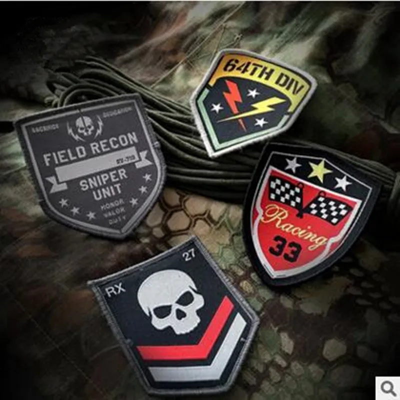 Военный Тактический Рюкзак Molle волшебная клейкая лента стикер для одежды вышитый