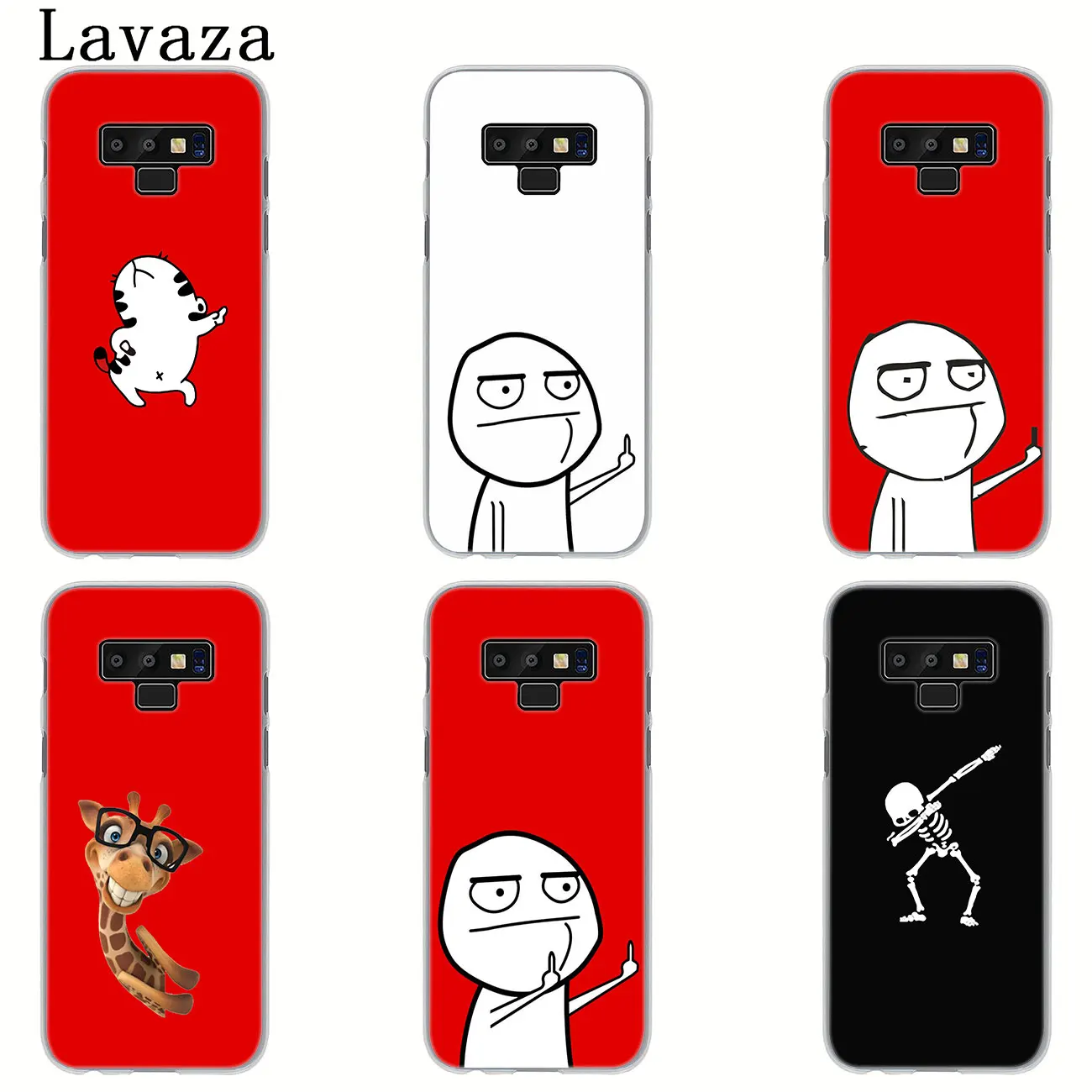 meme face Middle Finger Funny Cartoon Lovers Case for Samsung Galaxy Note 10 9 8 A9 A8 A7 A6 Plus 2018 A5 A3 2015 2016 2017 A2 | Мобильные