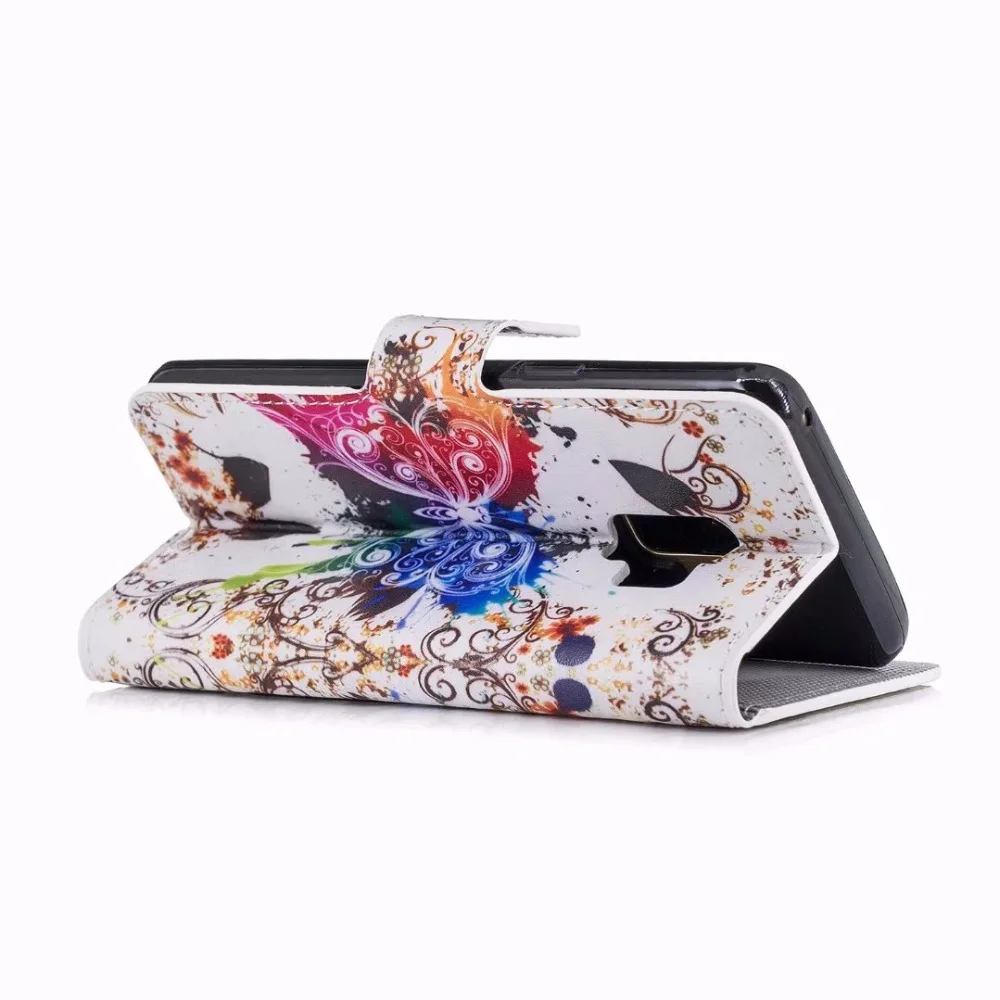 Кожаный чехол-портмоне с откидной крышкой для Samsung Galaxy S6 S7 край S8 S9 плюс A3 A5 A7 J3 J5 J7