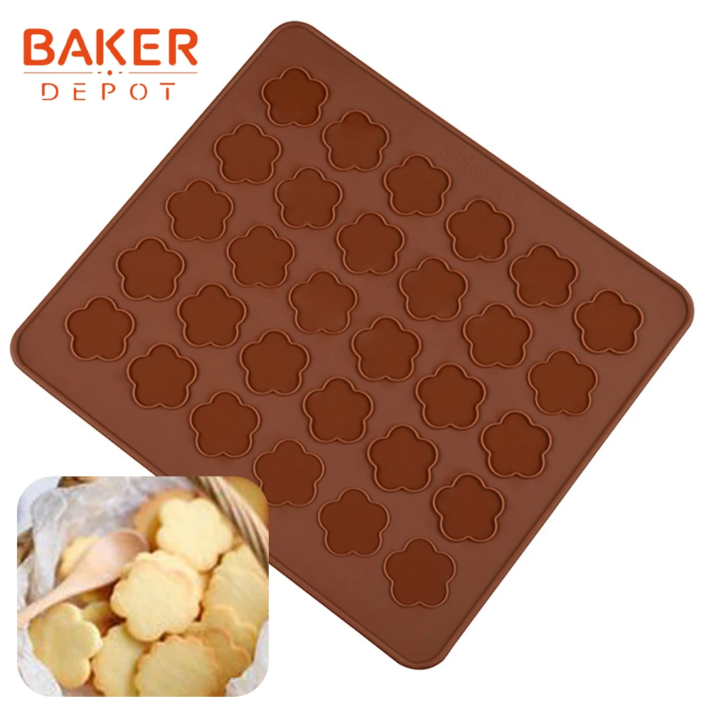 Силиконовый коврик для макарон в форме цветка от производителя 26 х29 см|flower shape|cake