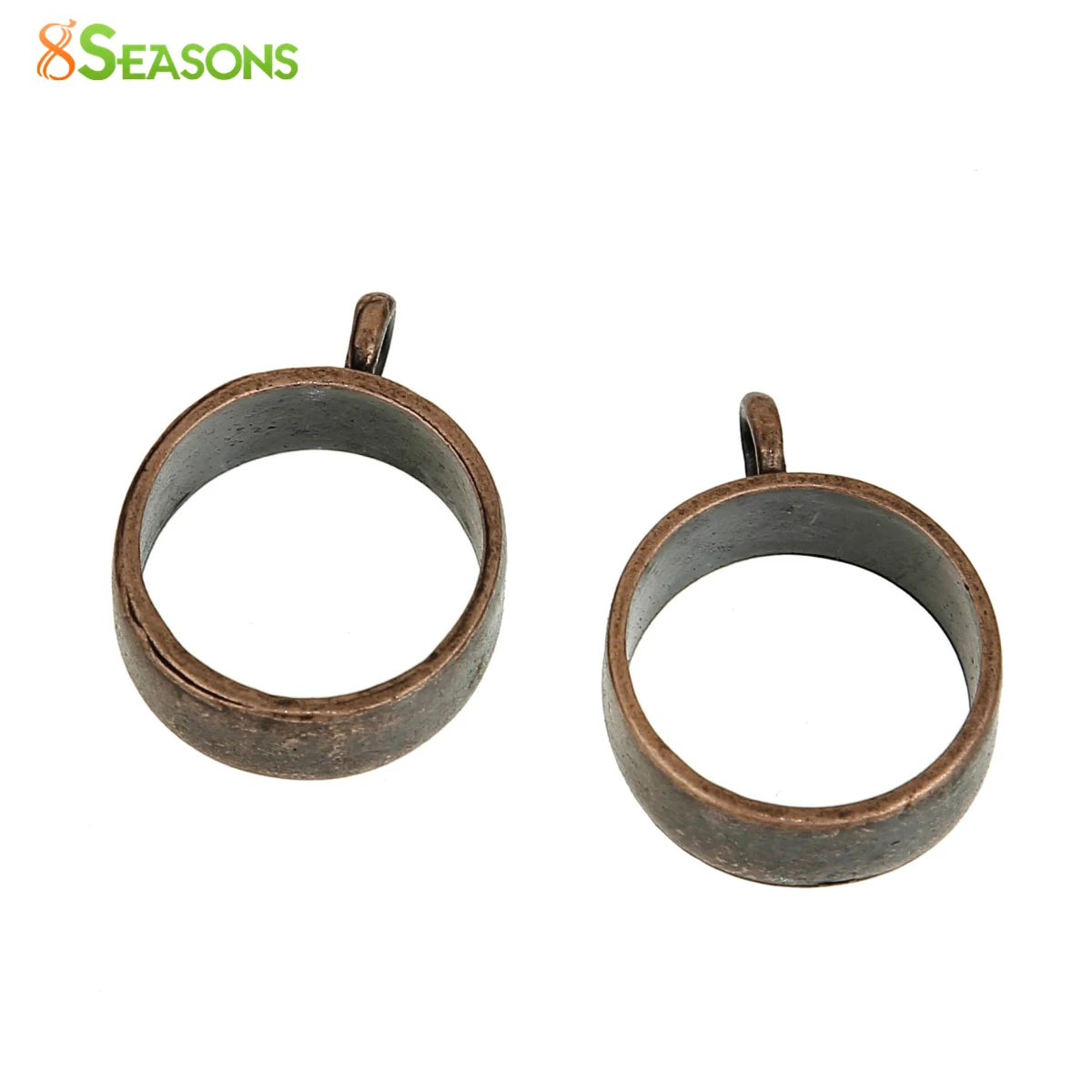 8 сезонов цинковый сплав с открытой спиной ободок подвески для смолы круглая