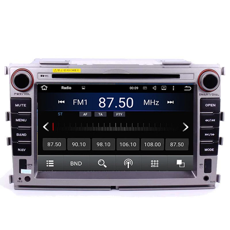 7 дюймовый автомобильный DVD на основе Android с GPS 3G/WIFI/BT TV DVR OBD аудио Радио стерео
