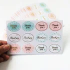 120 шт.лот позолоченная герметичная этикетка Thank You винтажный флорет для скрапбукинга сделай сам Подарки для выпечки наклейки для свадебного украшения