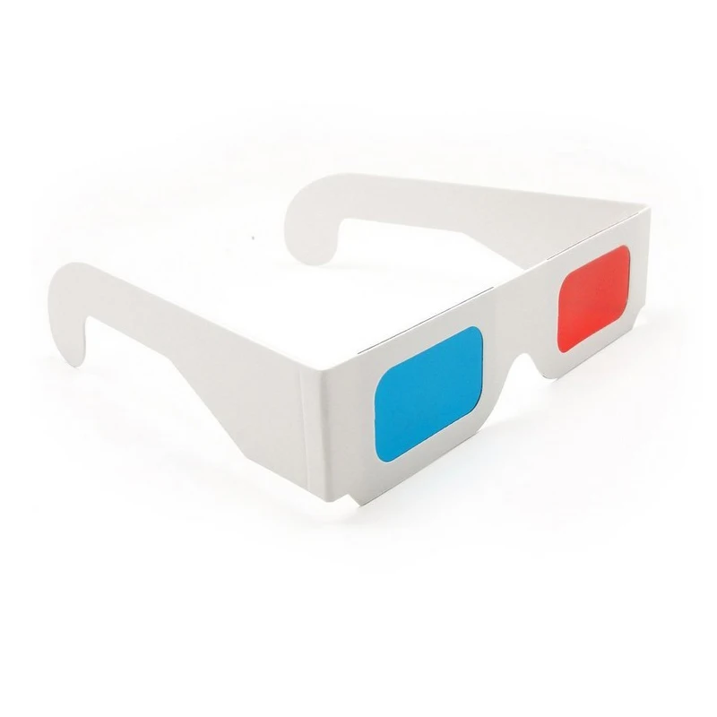 Дропшиппинг 10 шт./лот/партия универсальная бумага Anaglyph 3D glass es paper View красное/синее
