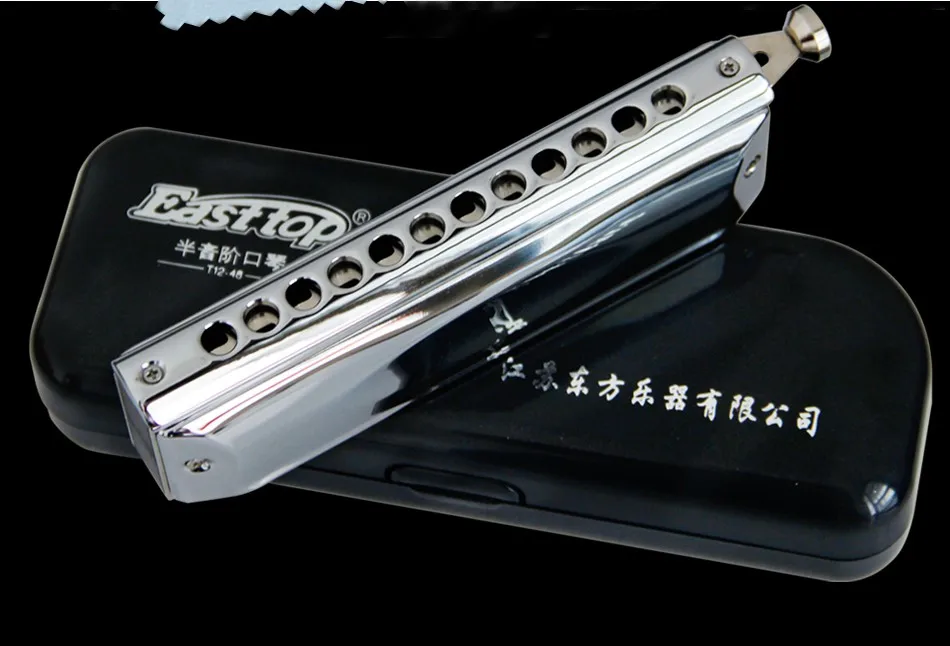 Easttop Dreamer T12-48 серебряный цвет C Ключ 12 отверстий Хроматическая губная гармоника с импортным фосфорно-бронзовым тростником и полимерная расческа
