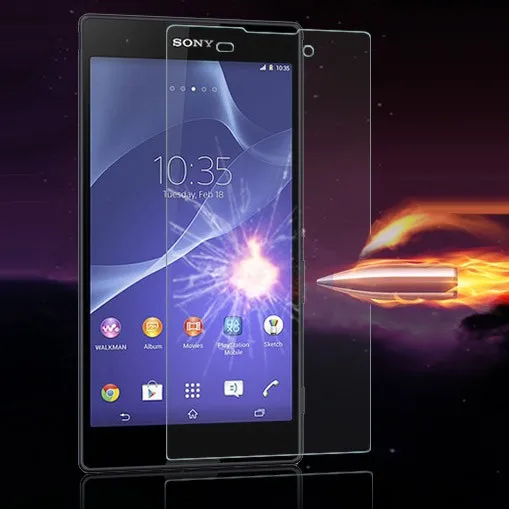Закаленное стекло протектор экрана для sony xperia E3 E4 E4g E5 C3 C4 C5 T3 Xa M2 M4 M5 HD прозрачный