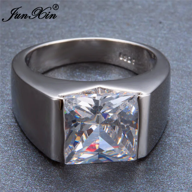 Мужское и женское простое кольцо с голубым камнем новое модное обручальное