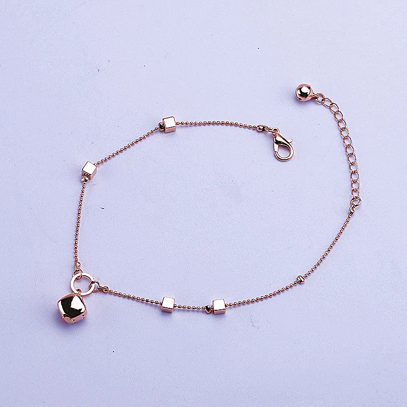 12 шт Бесплатная доставка Розовый колокольчик Модный золотой двойной цепью