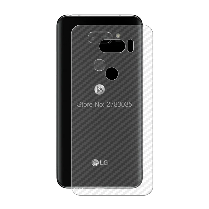 Для LG V30 V30S V35 Plus ThinQ 6," 2 шт = мягкая задняя пленка из углеродного волокна+ ультратонкая Защитная пленка для переднего экрана из закаленного стекла