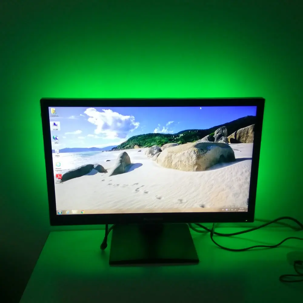 Светодиодная лента для освещения настроения телевизора ПК монитора 200 см 60