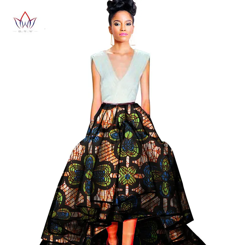 

2021 Maxi Pattern African Print Ankara Ball Gown Skirt Elegant Style Long Skirt Customized Unique African Ankara Skirt WY458