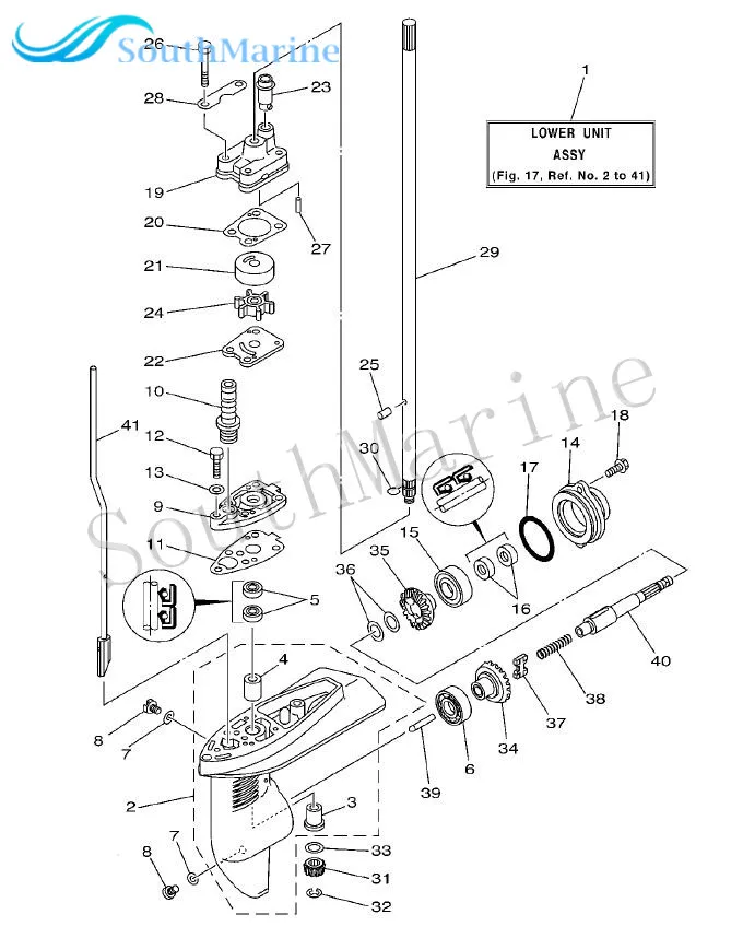 Лодочный мотор 68D-G5611-10 подвесной вал пропеллера двигателя для Yamaha 4-тактный F4