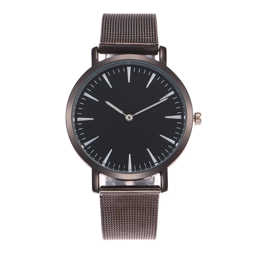 Montre Femme, современная мода, черные кварцевые часы для женщин, сетчатый Браслет из нержавеющей стали, высокое качество, повседневные наручные часы для женщин 533 - Цвет: Black