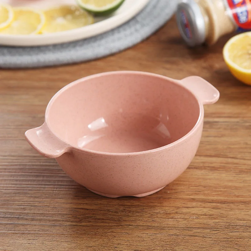 Медведь лидер чаша пшеничная соломенная суповая милые детские миски для риса