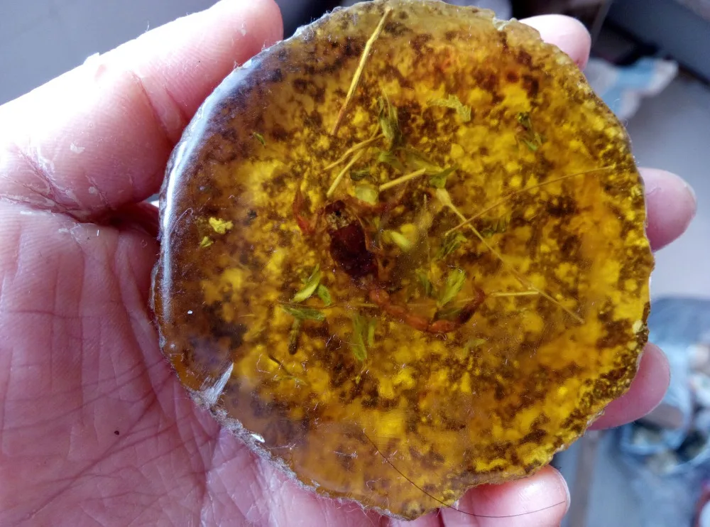 75.1g Rare Decorated Pure Handwork Amber imitations Scorpion Inlay Big Statue | Дом и сад