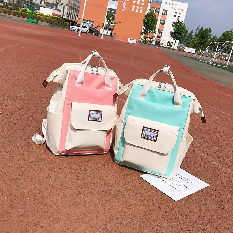 backpacks for student fashion large female travel backpack school supplies preppy girls casual nylon fabric shoulder bags | Багаж и сумки