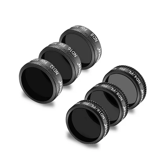Neewer DJI Мавик воздушные фильтры-6 шт ND8, ND16, ND 32, ND4/PL, ND8/PL, ND16/PL из разноцветных покрытием Водонепроницаемый Алюминий сплав
