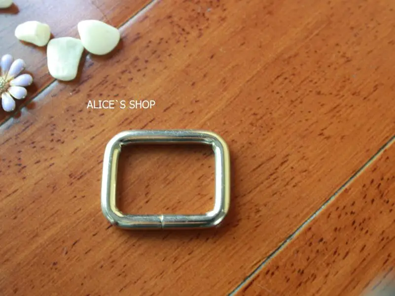 

1x3/4 inch Bag parts, Bag hardware accessories Handbag solid Ring Buckle belt parts Metal ring Package accessories Square ring
