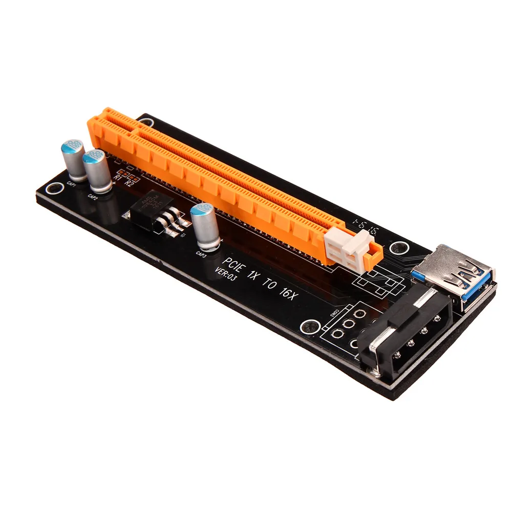 Надежная Горячая PCI E экспресс карта питания с USB 3 0 удлинитель Кабель 1x к 16x Monero