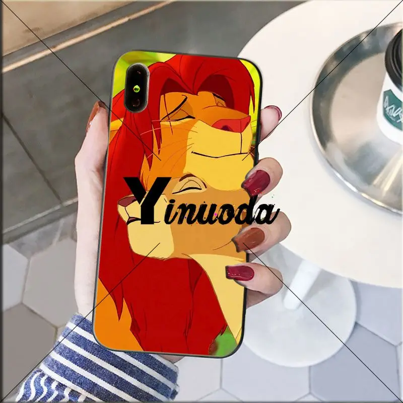 Yinuoda The Lion King Soft Silicone black Phone Case for iPhone 8 7 6 6S Plus 5 5S SE XR X XS MAX Coque Shell | Мобильные телефоны