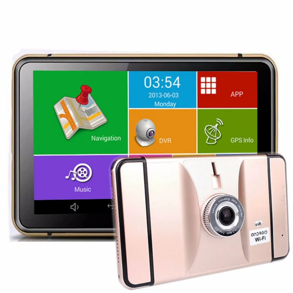 Fonwoon Android 7 &quotАвтомобильный GPS навигатор Wifi FM камера заднего вида парковочная