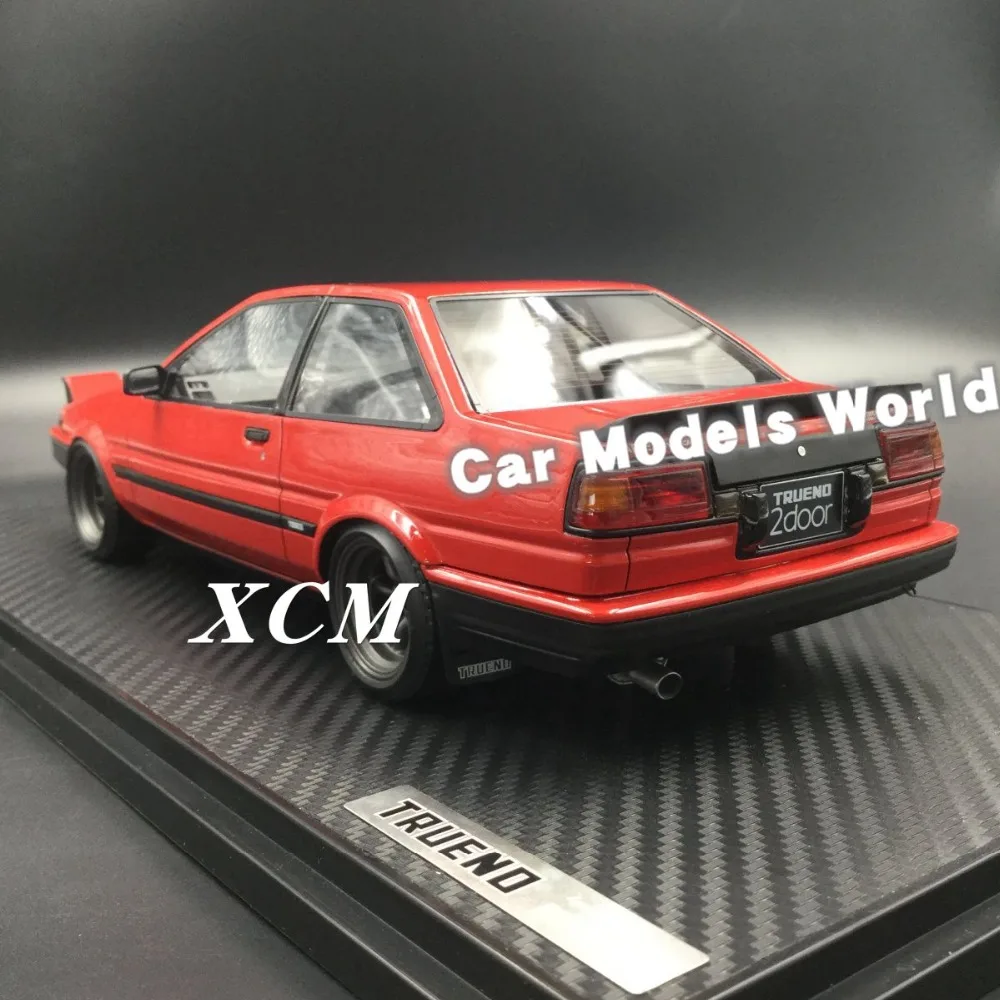 Полимерная модель автомобиля для IG-model спринтер Труэно (AE86) 2-дверный GT 1:18 (красный)