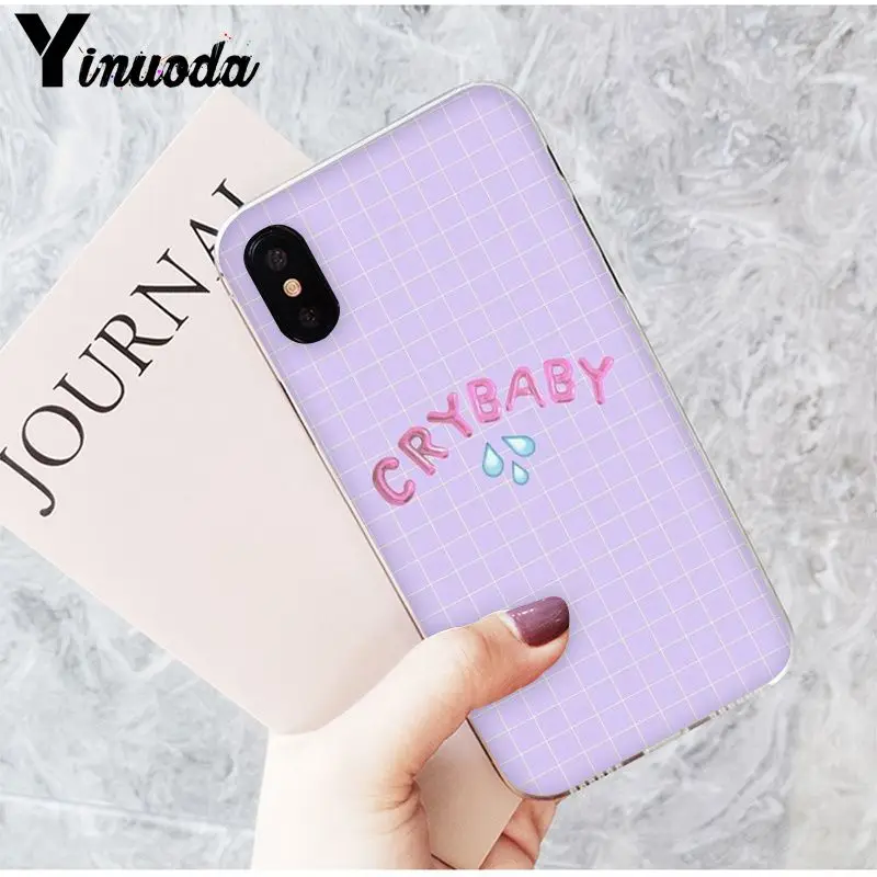 A5 Yinuoda Melanie Martinez Cry baby мягкий силиконовый черный чехол для телефона для iPhone 5 5Sx 6 7 7plus 8 8Plus X XS MAX XR - Цвет: A5