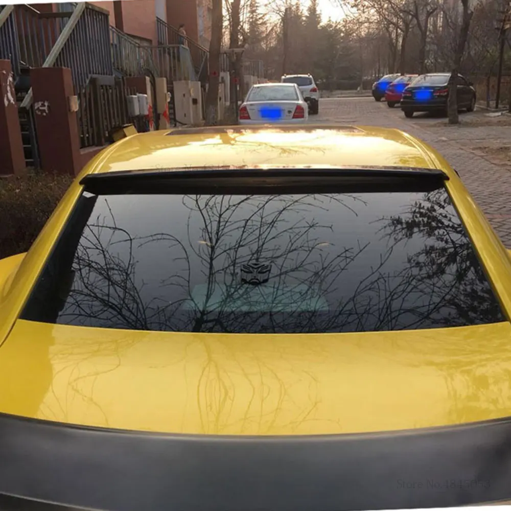 Черный спойлер на крышу для Chevrolet Camaro 2010-2017 высококачественный АБС-пластик задний