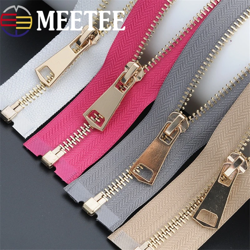 2шт Meetee 85 см металлическая молния размыкающаяся змейка закрытие DIY шитье пуховик
