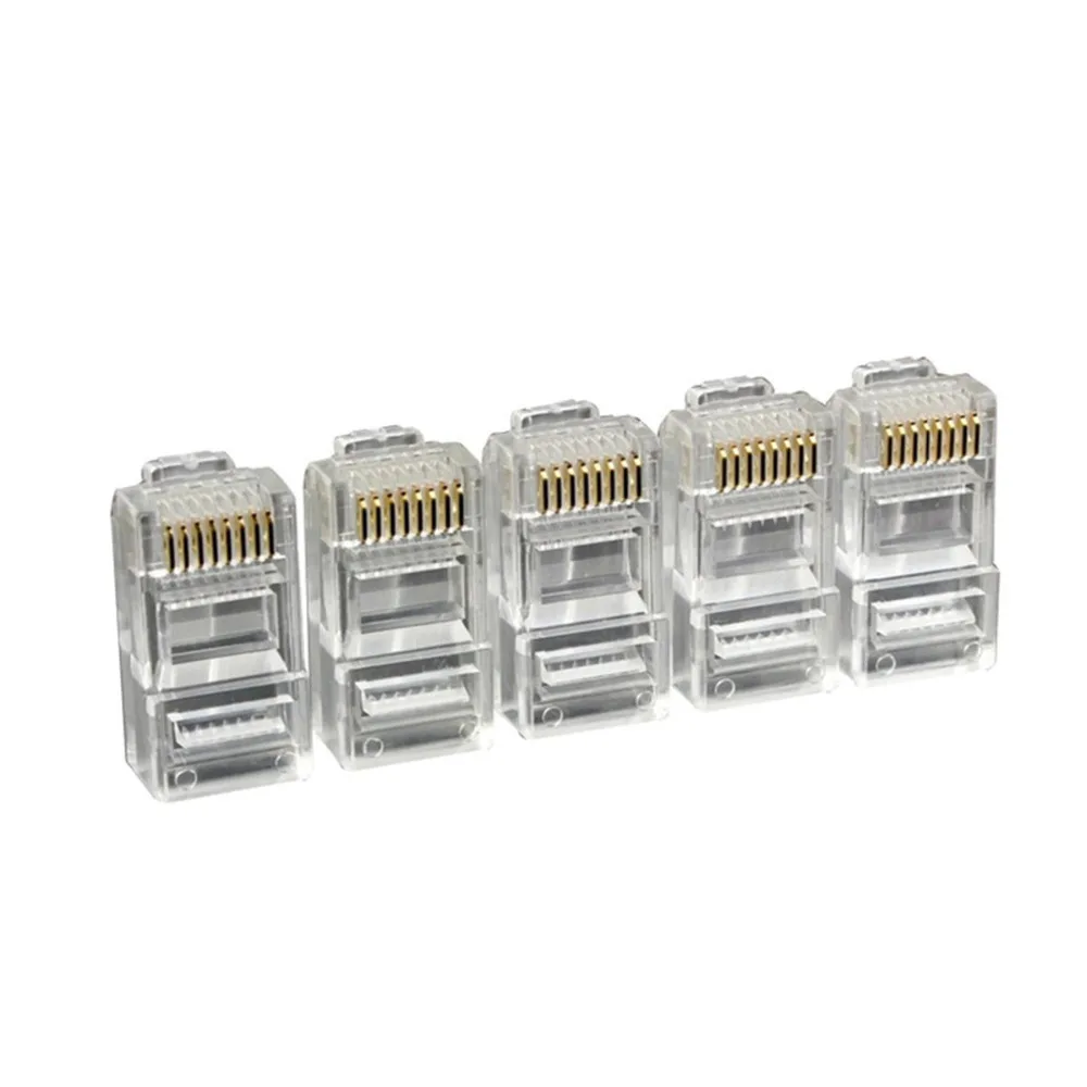 JRGK 100 шт. Cat5 Cat6 разъем RJ45 сетевой кабель штекер неэкранированный 8 Pin модульные UTP