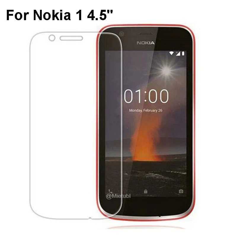 

Защитное стекло для Nokia 1, закаленное стекло с защитой от царапин для Nokia 1, стекло для Nokia 1 2018, пленка для экрана телефона 4,5 дюйма