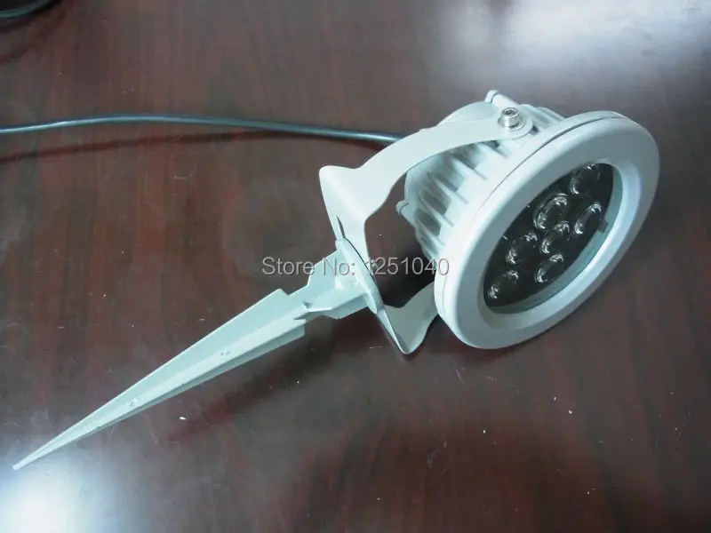 9W одноцветный светодиодный садовый Точечный светильник s красного зеленого и