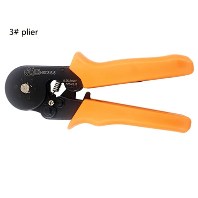 3 plier Плоскогубцы обжимной инструмент набор многофункциональный провод кабель для зачистки набор ручных инструментов терминал мульти щипцы плоскогубцы Тип трубки терминалы - Цвет: 3 plier