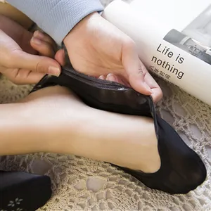 Носки женские бесшовные из вискозы, носки-невидимки, летние тапочки, силиконовые, с закрытым носком, 2 шт. = 1 пара