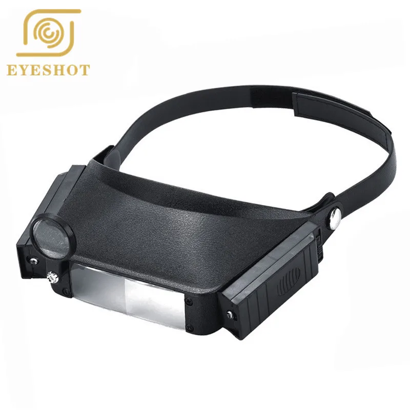 EYESHOT 1.5x 3x 6.5x 8x шлем led увеличительное стекло третьей стороны с подсветкой Лупа для