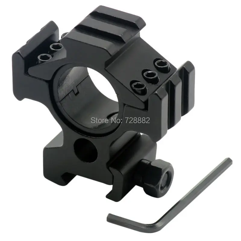 Тактический фонарь с высокой посадкой Tri Rail рис креплением для Вивер 1 &quot25/30 мм