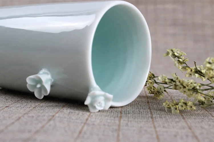 Питейная посуда кружки креативная кружка керамические поделки 3D цветок