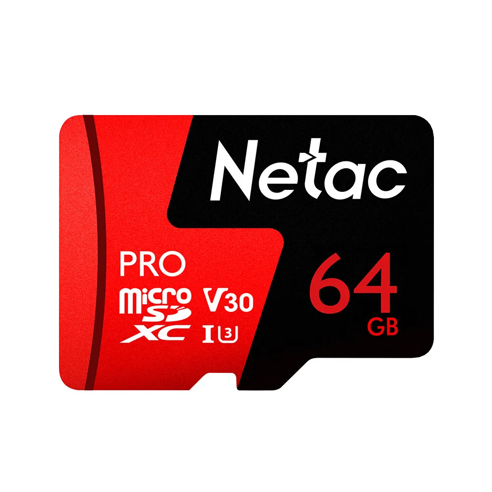 Netac Micro SD карта U3 V30 карта памяти 64 Гб 128 ГБ 256 Гб MicroSD 100 м/с P500 Pro класс 10 TF карта для смартфона cartao de memoria - Емкость: P500 Pro 64GB