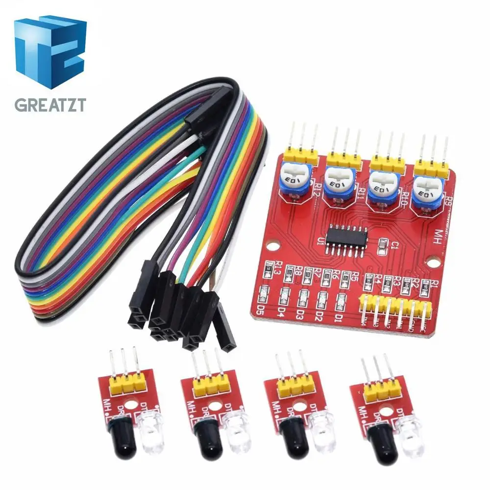 Четырехполосная инфракрасная система отслеживания 4 канальный модуль передача