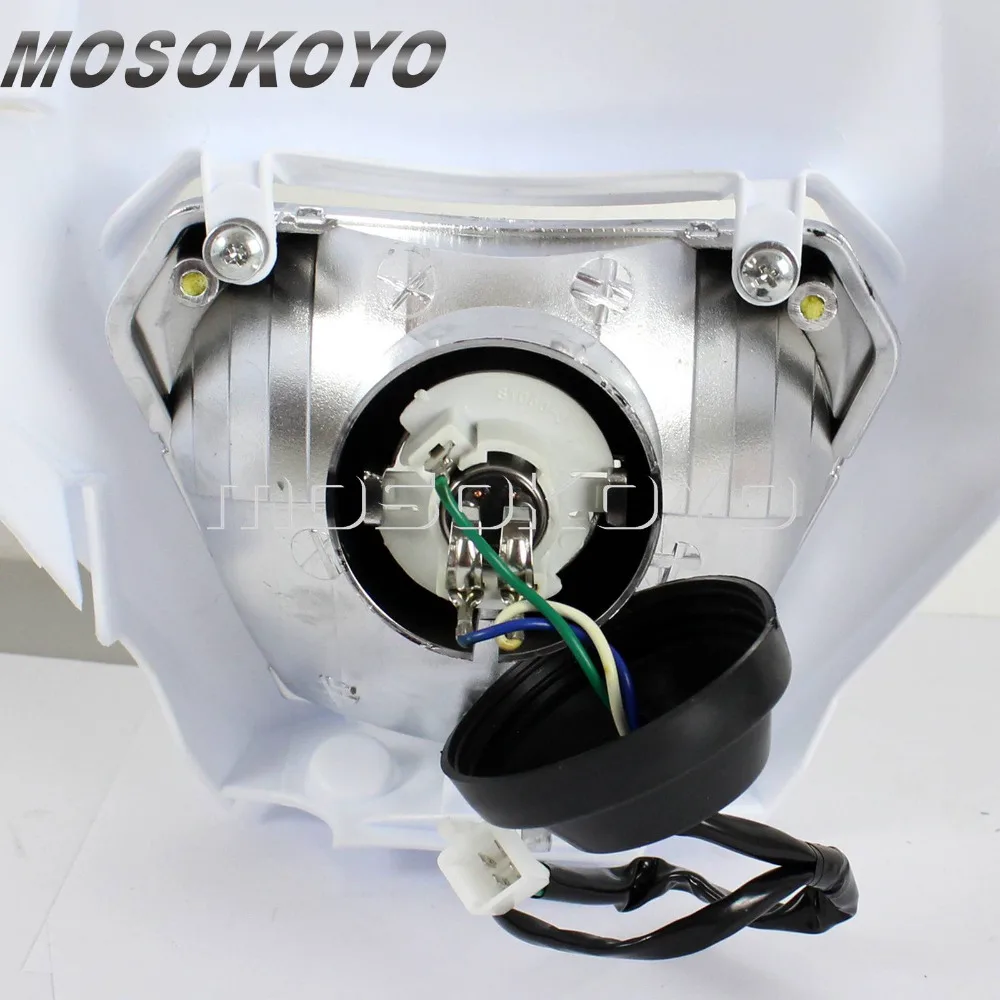 Supermoto E8 светодиодный головной светильник Мотокросс двойной спортивный для EXC XC-W