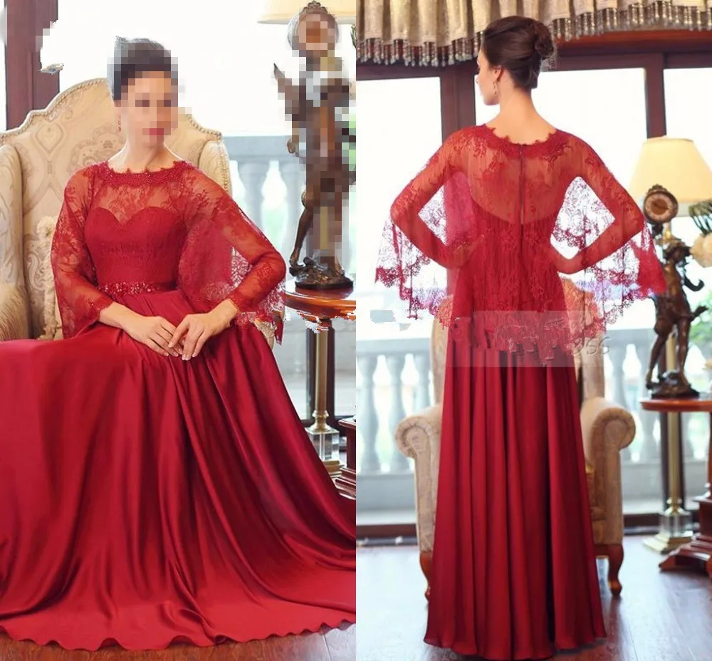 Кружева Пром Платья Высокая Шея Длинные Рукава Молния Вечернее Платье Вечерние