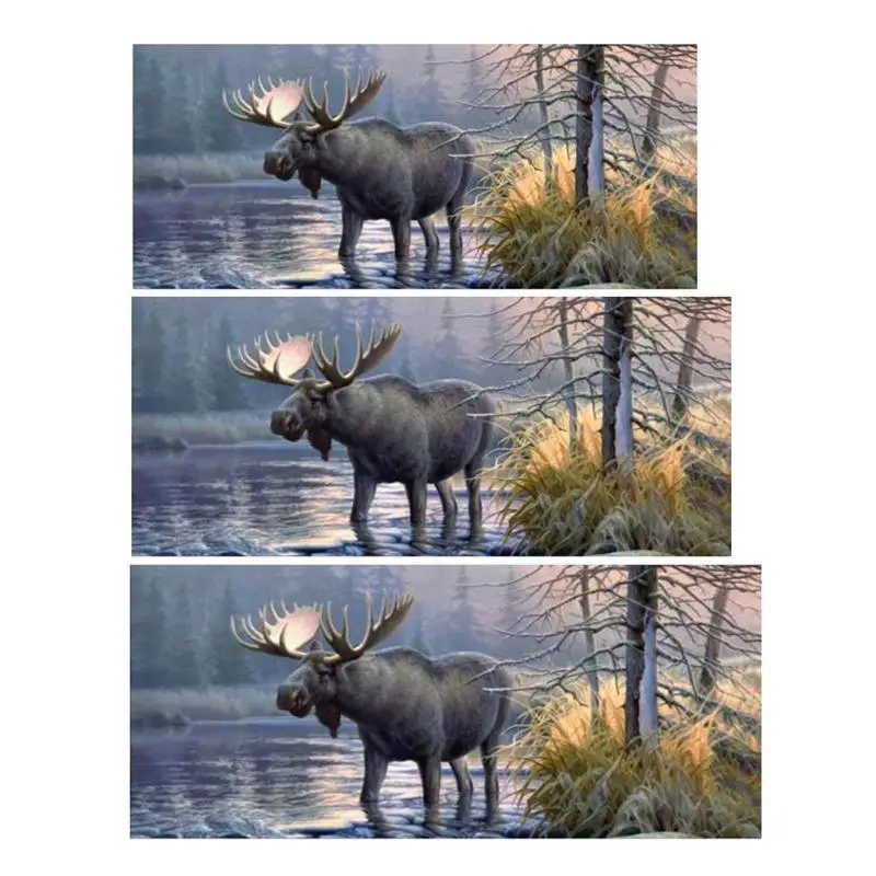 

VODOOL Forest Animal Moose Rear Windshield Decal Stickers Sun Shade Shield UV Protector Car Styling Sticker SUV Pickup Truck