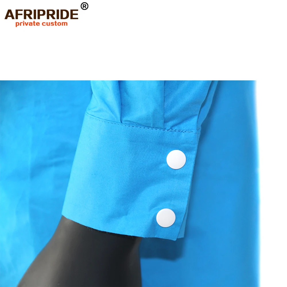 Африканский мужской костюм Анкара принт AFRIPRIDE на заказ полный рукав длинный топ+ длинные штаны мужской повседневный комплект A1816008