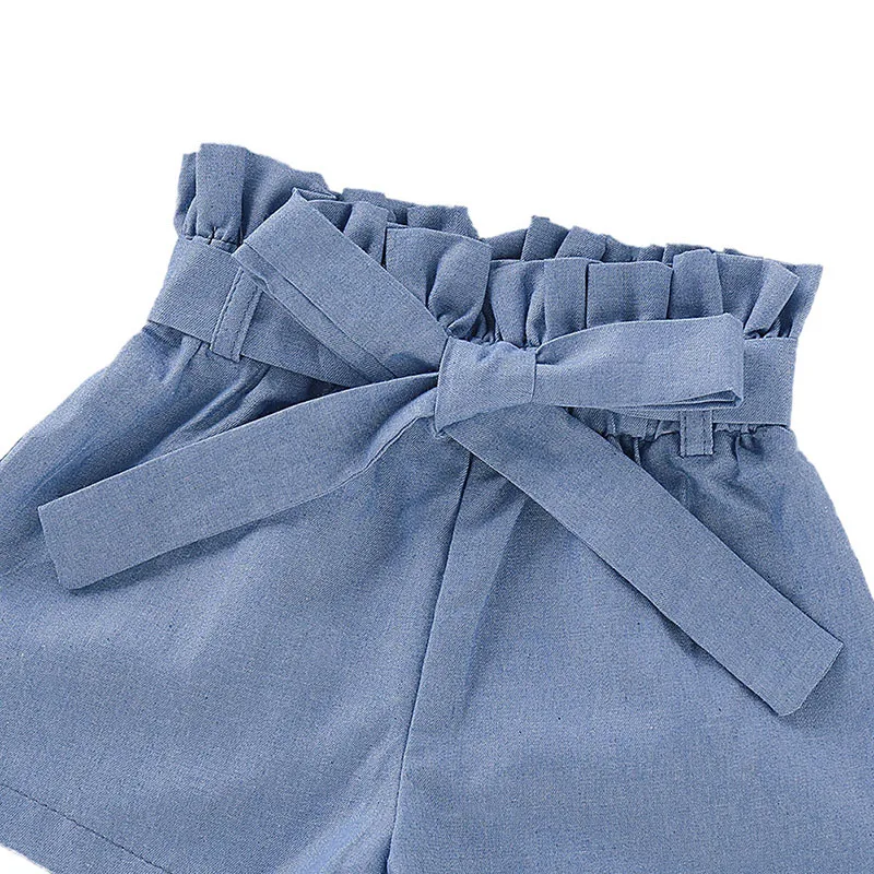 Одежда для малышей 2 шт./компл. Летние однотонные Топы на бретельках маленьких