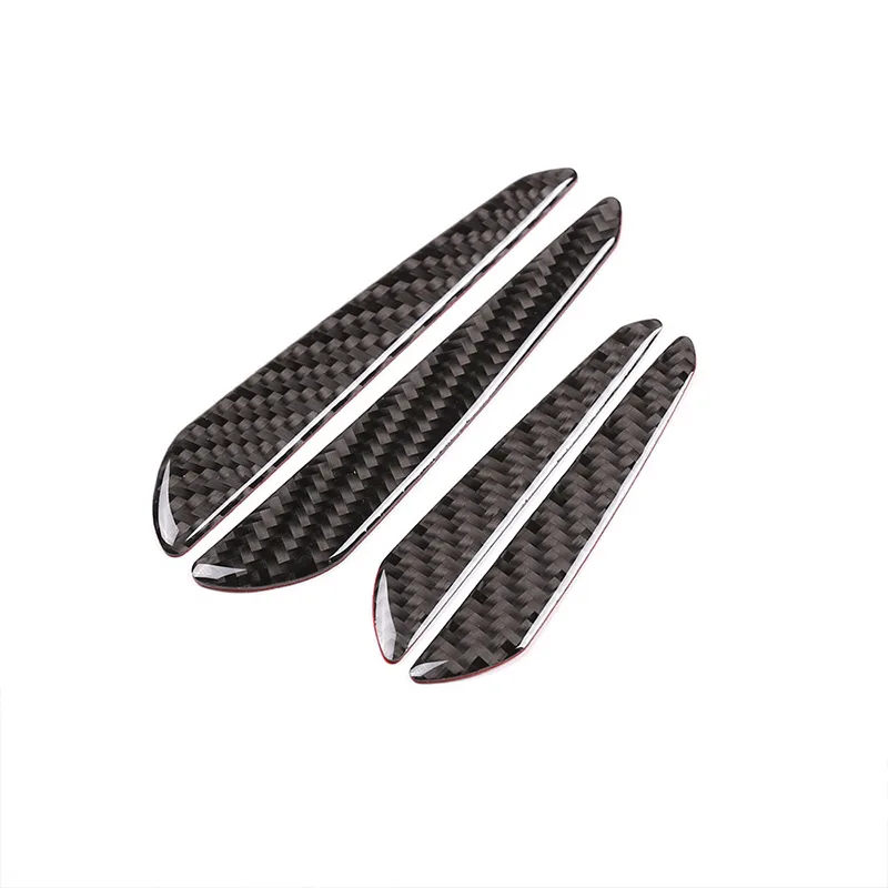 

4pcs Real Carbon Fiber Car Door Anti-collision Strip Trim For Land Rover Sport LR4 LR5 Range Rover Sport Vogue Evoque For Jaguar