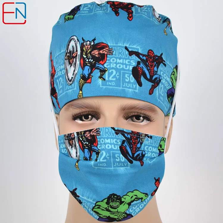 Cap and mask Новинка 180505 бренд hennar унисекс хирургические шапки aiyan manweixilei - Цвет: Cap and mask