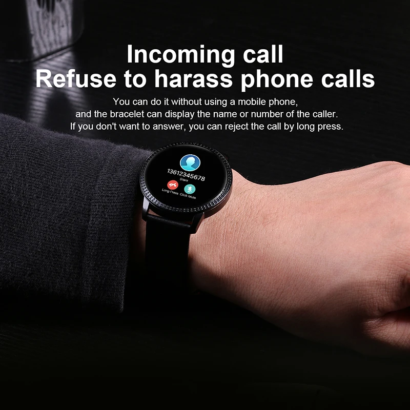 Элегантные Смарт часы для женщин 1 22 дюймовый большой экран водонепроницаемый IP67