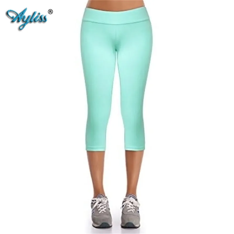 Mint Green Ayliss женские энергетические Бесшовные Спортивные штаны с контролем живота супер эластичные спортивные штаны с высокой талией для бега - Цвет: Mint Green