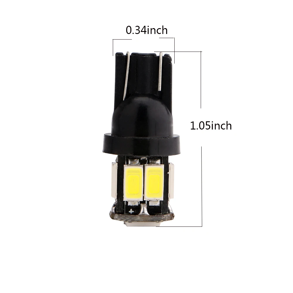 YM E Bright 4 шт. T10 5630 10 SMD 194 168 W5W светильник для чтения 12 В Led Wedth s Белый Синий Красный